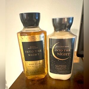 Into the Night body wash and lotion